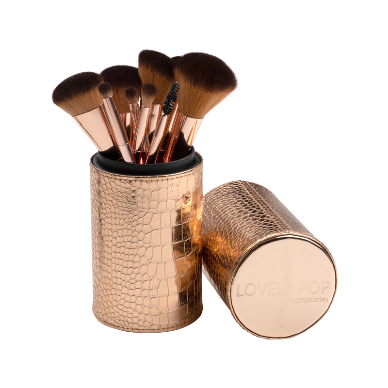 Trousse Pinceaux Maquillage Rose Gold